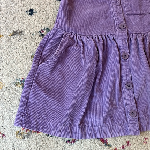 Mini Boden / Button Pinafore Dress in Aster Purple Size 3-4 - Picture 5 of 7